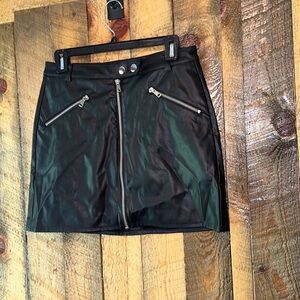 NWT faux leather skirt